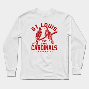 St. Louis Cardinals Old Birds 2 by Buck Tee Originals Long Sleeve T-Shirt